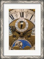 Framed Germany, Furtwangen, Detail Of 19th Century Antique Clock Face