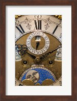 Framed Germany, Furtwangen, Detail Of 19th Century Antique Clock Face