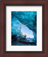 Framed Ice Cave In The Glacier Breidamerkurjokull