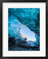 Framed Ice Cave In The Glacier Breidamerkurjokull