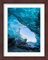 Framed Ice Cave In The Glacier Breidamerkurjokull