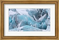 Framed Svinafellsjoekull Glacier In Vatnajokull During Winter Glacier Front And Icefall