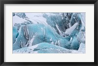 Framed Svinafellsjoekull Glacier In Vatnajokull During Winter Glacier Front And Icefall