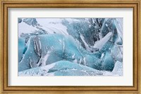 Framed Svinafellsjoekull Glacier In Vatnajokull During Winter Glacier Front And Icefall