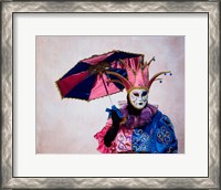 Framed Elaborate Costume For Carnival, Venice, Italy