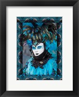 Framed Elaborate Masked Costume For Carnival, Venice, Italy 19