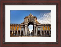 Framed Portugal, Lisbon, Rua Augusta, Commerce Square, Arched Entry