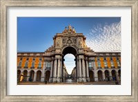 Framed Portugal, Lisbon, Rua Augusta, Commerce Square, Arched Entry