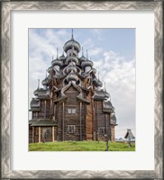Framed Kizhi Pogost Wooden Church In Lake Onega Karelia Russia