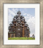 Framed Kizhi Pogost Wooden Church In Lake Onega Karelia Russia