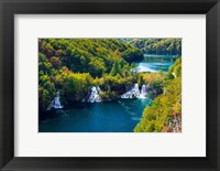 Framed Lake Kozjak And Travertine Cascades On The Korana River, Croatia