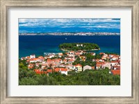 Framed Town Of Preko And The Dalmatian Coast From St Michael's Fort, Croatia