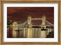 Framed Tower Bridge At Night London England