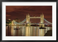Framed Tower Bridge At Night London England
