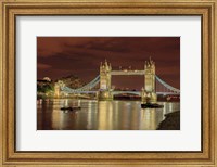 Framed Tower Bridge At Night London England