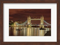 Framed Tower Bridge At Night London England