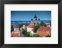 Framed Estonia, Tallinn Alexander Nevsky Cathedral And City Overview