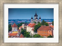 Framed Estonia, Tallinn Alexander Nevsky Cathedral And City Overview