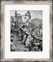 Framed First World War (1914-1918) Inhabitants Of Town Of Serbia Fight Against Austrian Troops