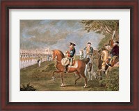 Framed Parade Of The Troops Before Frederick II