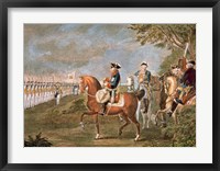 Framed Parade Of The Troops Before Frederick II