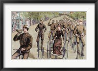 Framed American League Cycles In Pennsylvania Avenue Mid May 1884 Washington