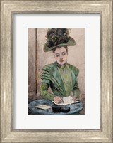 Framed Lady Writing A Letter