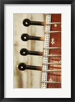 Framed Sitar String Instrument, India