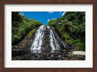 Framed Kepirohi Waterfall, Pohnpei, Micronesia