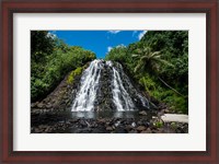 Framed Kepirohi Waterfall, Pohnpei, Micronesia