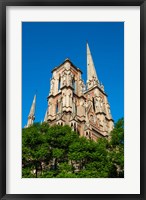 Framed Facade Of Iglesia Del Sagrado Corazon, Cordoba, Argentina