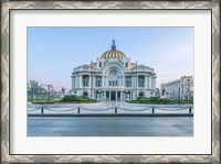 Framed Mexico City, Palacio De Bella Artes At Dawn
