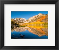 Framed California, Eastern Sierra, Fall Color Reflected In North Lake