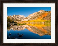 Framed California, Eastern Sierra, Fall Color Reflected In North Lake