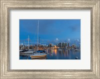 Framed San Diego Harbor Skyline