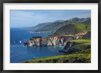 Framed Hurricane Point, Big Sur, Californiam Usa