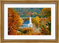 Framed St Sava Serbian Church In Autumn