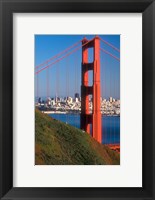 Framed North Tower Of The Golden Gate Bridge