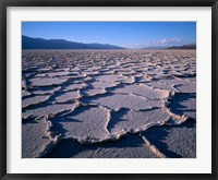 Framed Patternson Floor Of Death Valley National Park, California