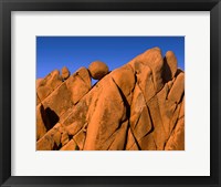 Framed Monzonite Granite Boulders At Sunset, Joshua Tree NP, California