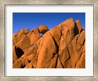 Framed Monzonite Granite Boulders At Sunset, Joshua Tree NP, California