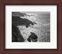Framed Big Sur Coast, California (BW)