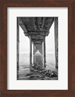 Framed Scripps Pier, California (BW)