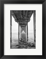 Framed Scripps Pier, California (BW)