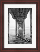 Framed Scripps Pier, California (BW)