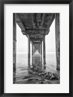 Framed Scripps Pier, California (BW)