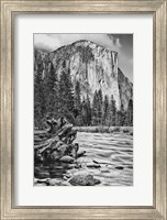 Framed California, Yosemite, El Capitan (BW)
