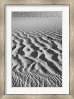 Framed California, Valley Dunes Sand Ripples (BW)