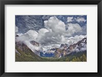 Framed Bridalveil Falls Cloudscape, California