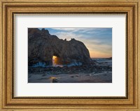 Framed Arch's Last Light At Pfeiffer Beach